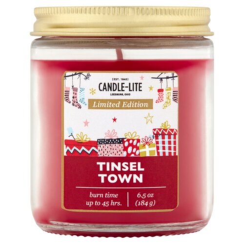 Candle-Lite Tinsel Town Candle Limited Edition, 6.5 oz