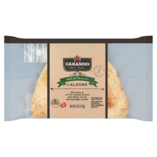 Carando Meatball Calzone, 6 oz