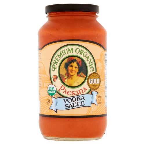 Paesana Premium Organic Vodka Sauce, 25 oz