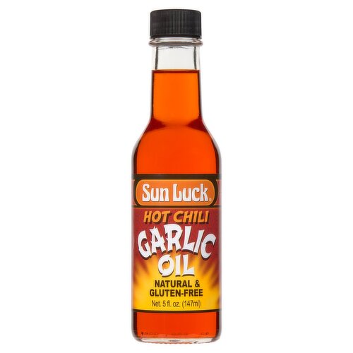 Sun Luck Natural & Gluten-Free Hot Chili Garlic Oil, 5 fl oz