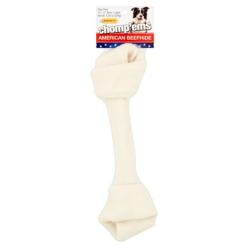 Chomp'ems Ruffin' It American Beefhide Dog Chew, 8.38 oz