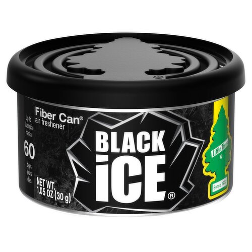 Little Trees Black Ice Fiber Can Air Freshener, 1.05 oz