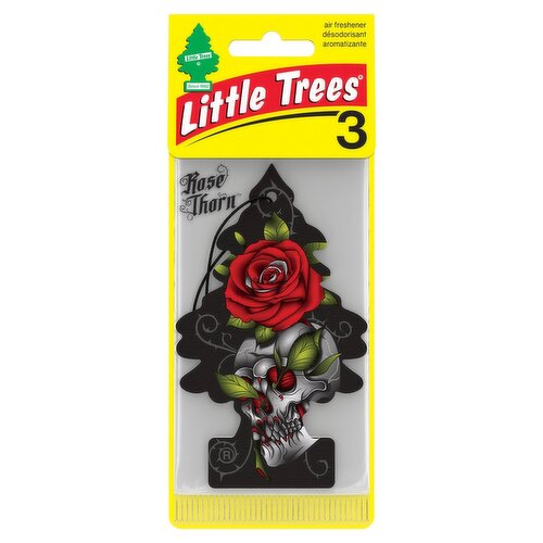 Little Trees Rose Thorn Air Freshener, 3 Count