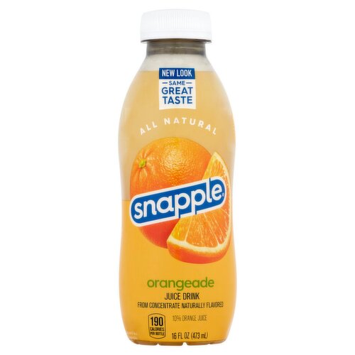 Snapple All Natural Orangeade Juice Drink, 16 fl oz