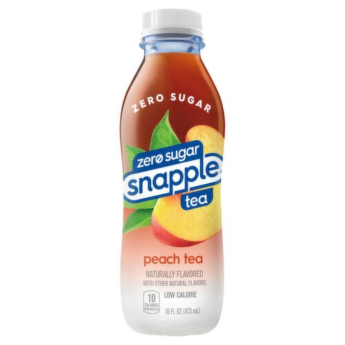 Snapple Zero Sugar Peach Tea, 16 fl oz