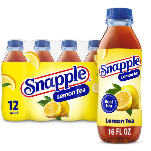 Snapple Lemon Tea, 16 fl oz, 12 count