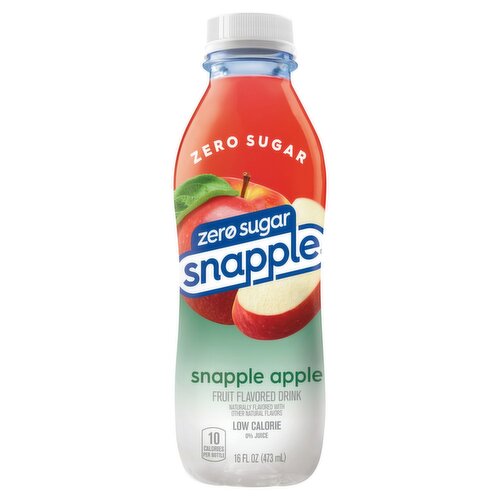 Snapple Zero Sugar Snapple Apple Fruit Flavored Drink, 16 fl oz