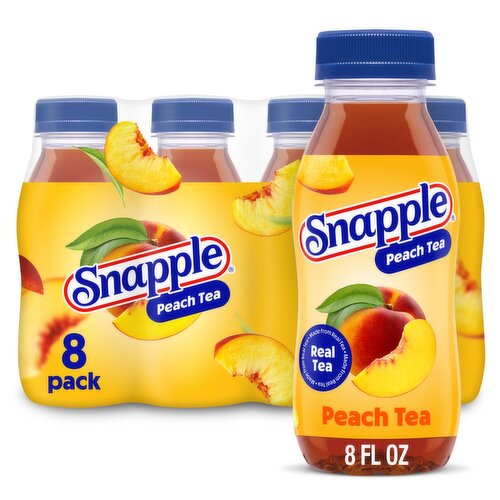 Snapple Mini Peach Tea, 8 fl oz, 8 count