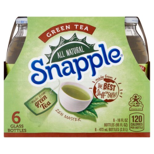 Snapple Green Tea, 16 fl oz, 6 count