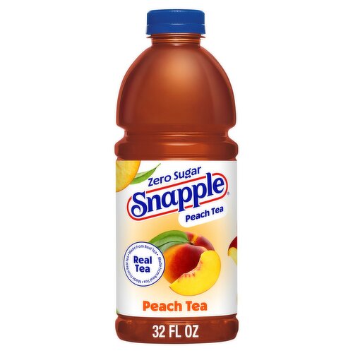 Snapple Zero Sugar Peach Tea, 32 fl oz