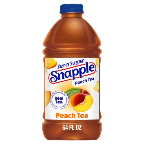 Snapple Zero Sugar Peach Tea, 64 fl oz