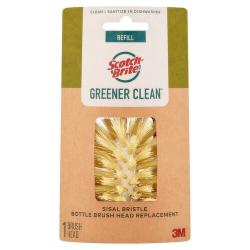 Scotch-Brite Greener Clean Refill Sisal Bristle Brush Head, 1 count