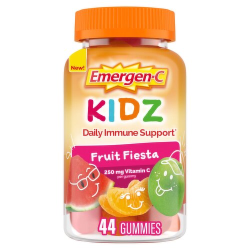 Emergen-C Kidz Fruit Fiesta Dietary Supplement, 250 mg, 44 count