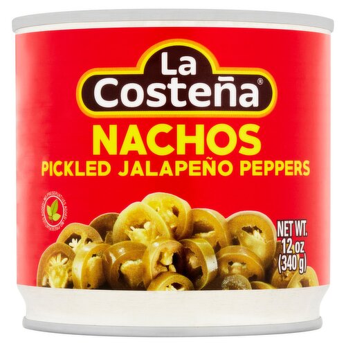 La Costeña Pickled Nachos Jalapeño Peppers, 12 oz