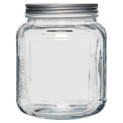 Anchor Hocking 2 qt. Cracker Jar w/ Brushed Metal Lid