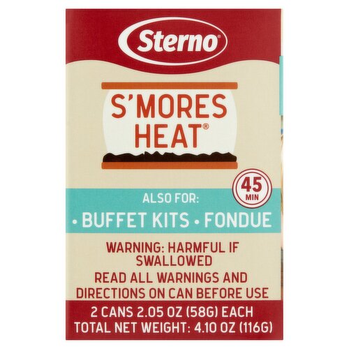 Sterno S'mores Heat Fuel, 2.05 oz, 2 count