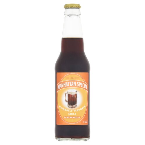 Manhattan Special Naturally Flavored Sarsaparilla Soda, 12 fl oz