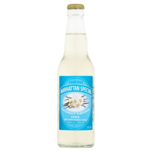 Manhattan Special Naturally Flavored Vanilla Cream Soda, 12 fl oz