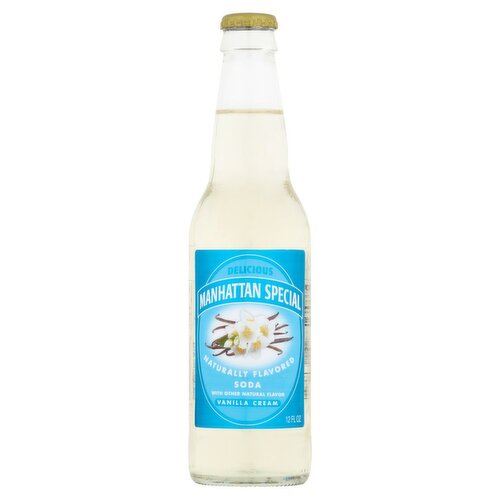 Manhattan Special Naturally Flavored Vanilla Cream Soda, 12 fl oz