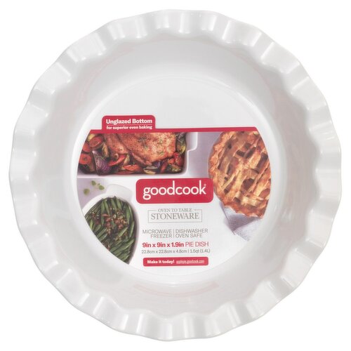 GoodCook Ceramic Stoneware Pie Pan 9in. 1.5qt.