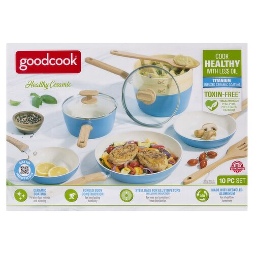 GoodCook Healthy Ceramic Set, 10 count
