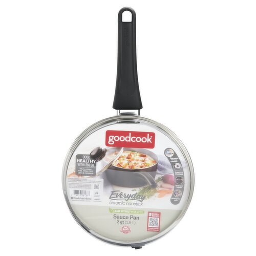 GoodCook 2 Qt Everyday Ceramic Nonstick Sauce Pan