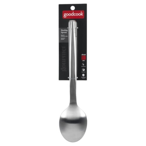 GoodCook Gourmet Basting Spoon, Stainless Steel Seamless Design, 12.5-inch Length