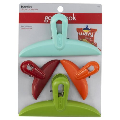 GoodCook Bag Clips, 4 count