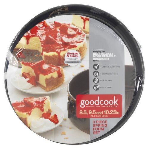 GoodCook Premium Nonstick Springform Pan, 3 count