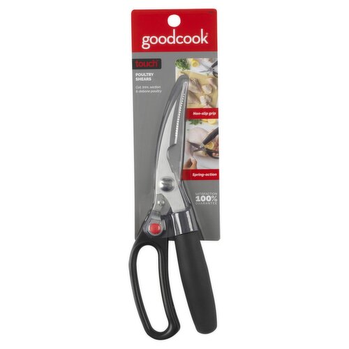 Good Cook Touch Poultry Shears, Micro Serrated Blade, Comfort Grip Handle