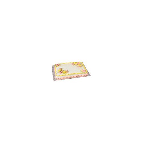 Gold Cake - Decorated - 1/4 sheet, 64 oz