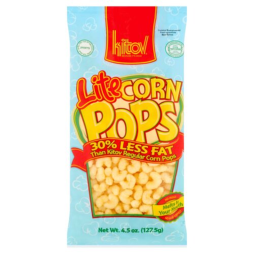 Kitov 30% Less Fat Lite Corn Pops, 4.5 oz