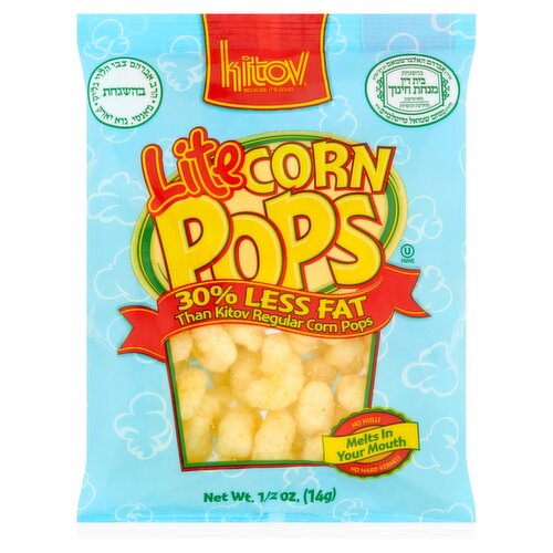 Kitov 30% Less Fat Lite Corn Pops, 1/2 oz