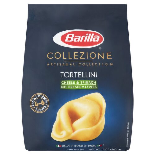 Barilla Collezione Artisanal Collection Cheese & Spinach Tortellini Pasta, 12 oz