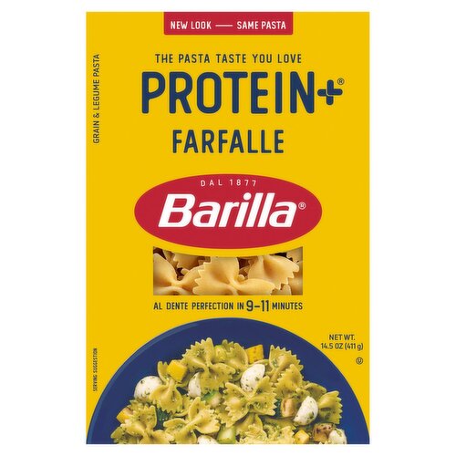 Barilla Protein+ Farfalle Grain & Legume Pasta, 14.5 oz