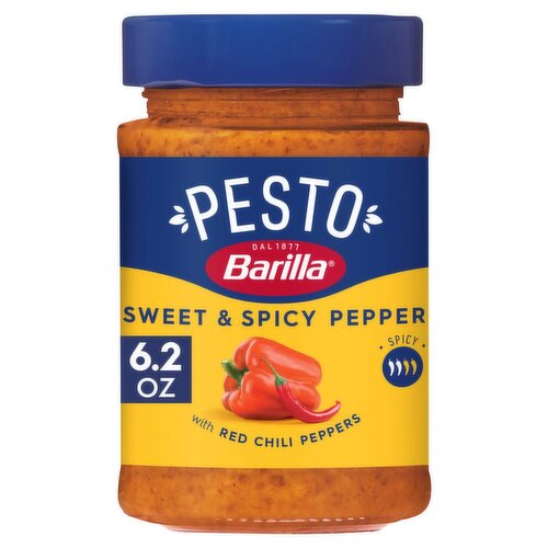 Barilla Pesto Sweet & Spicy Pepper Sauce, 6.2 oz