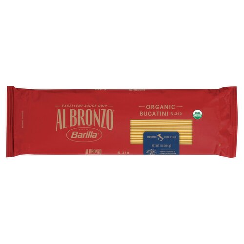 Barilla Al Bronzo Organic N.310 Bucatini Pasta, 1 lb