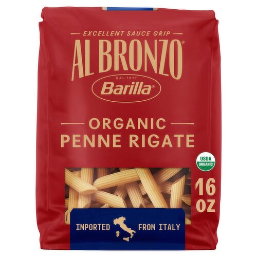 Barilla Al Bronzo Organic N.352 Penne Rigate Pasta, 1 lb