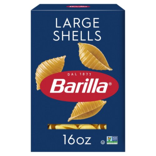 Barilla Large Shells Pasta Non-GMO, Kosher Certified, 16 oz