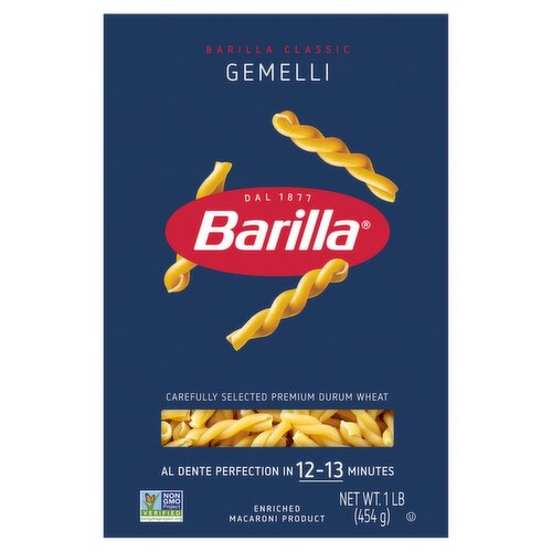 Barilla Classic Gemelli N°90 Pasta, 1 lb