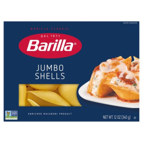 Barilla Classic Jumbo Shells N°333 Pasta, 12 oz