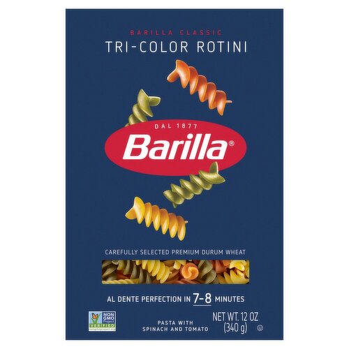 Barilla Tri-Color Rotini n.381 Pasta, 12 oz