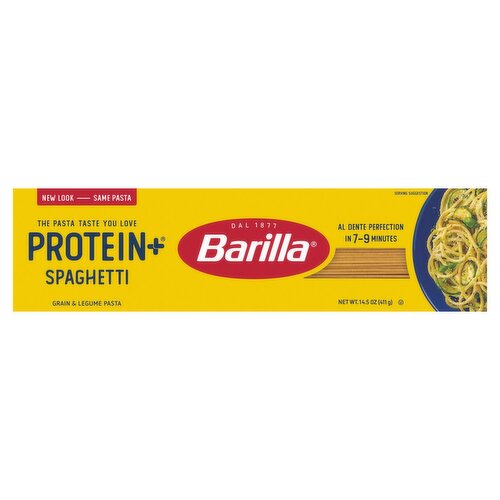 Barilla Protein+ Spaghetti Grain & Legume Pasta, 14.5  oz