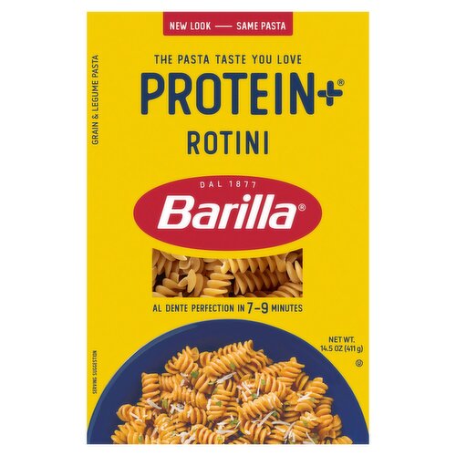 Barilla Protein+ Rotini Grain & Legume Pasta, 14.5 oz