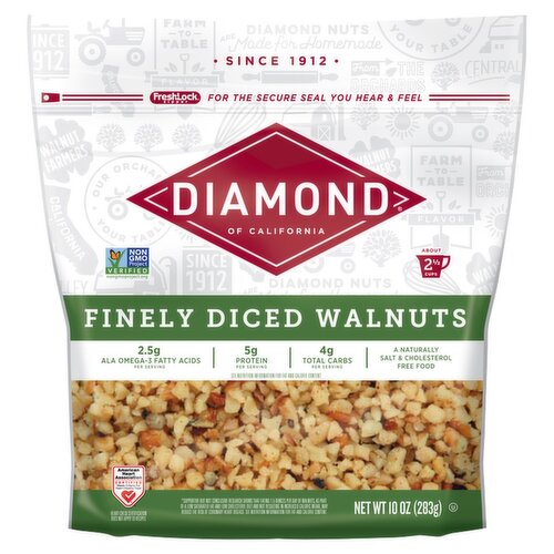 Diamond of California Finely Diced Walnuts, 10 oz