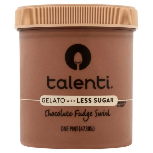 Talenti Chocolate Fudge Swirl Gelato, one pint