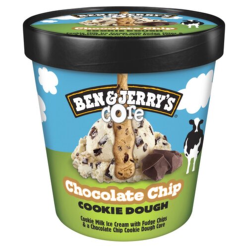 Ben & Jerry's Core Chocolate Chip Cookie Dough Ice Cream, one pint