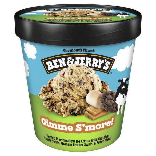 Ben & Jerry's Vermont's Finest Gimme S'more! Ice Cream, one pint