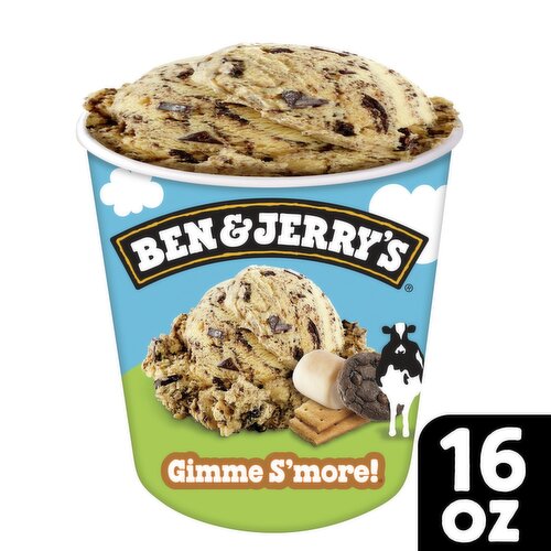 Ben & Jerry's Vermont's Finest Gimme S'more! Ice Cream, one pint