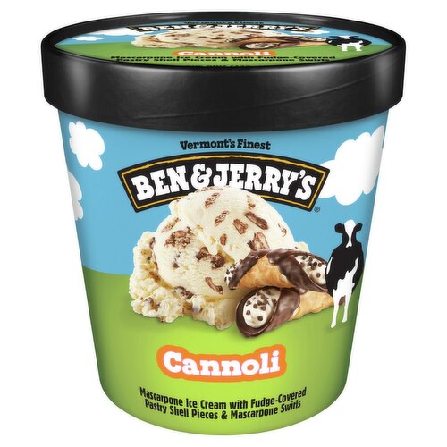 Ben & Jerry's Vermont's Finest Cannoli Mascarpone Ice Cream, one pint